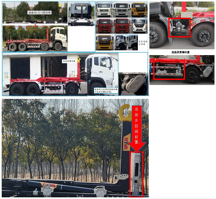 海沃牌HWJ5310ZXXDFE6車廂可卸式垃圾車公告圖片