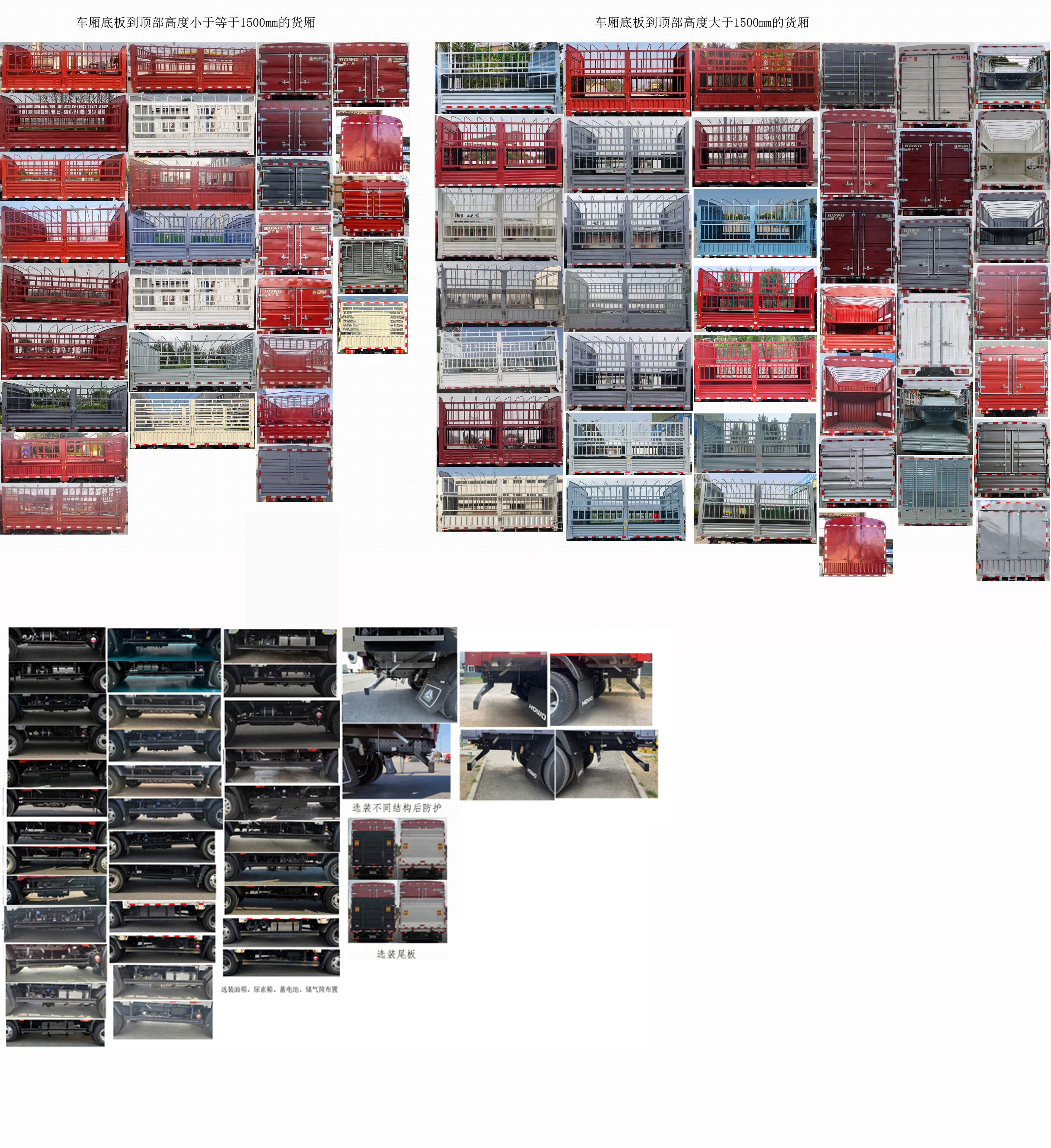 豪沃牌ZZ5047CCYC3215F145倉(cāng)柵式運(yùn)輸車公告圖片