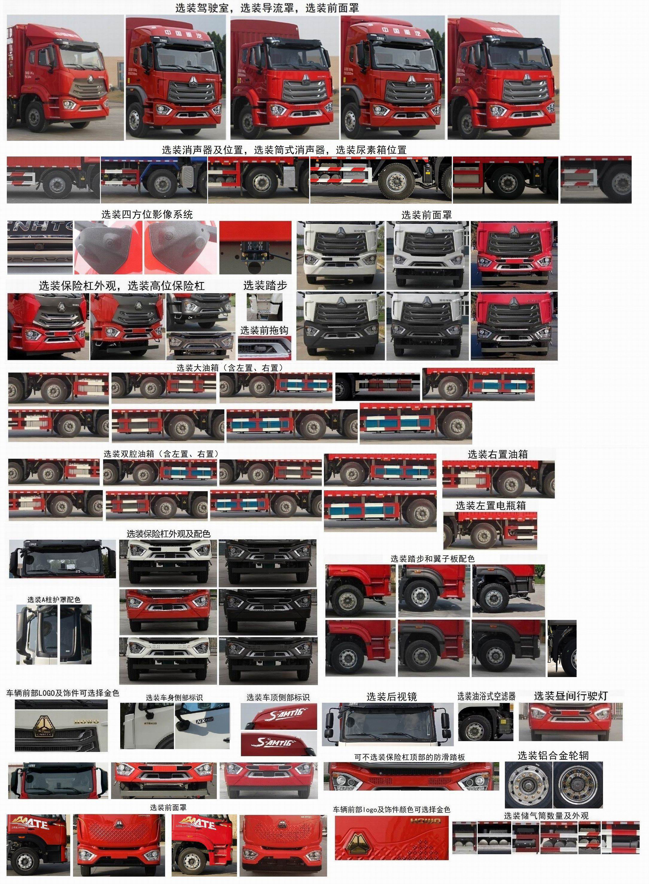 豪沃牌ZZ5257CCYN48CJF1倉柵式運(yùn)輸車公告圖片