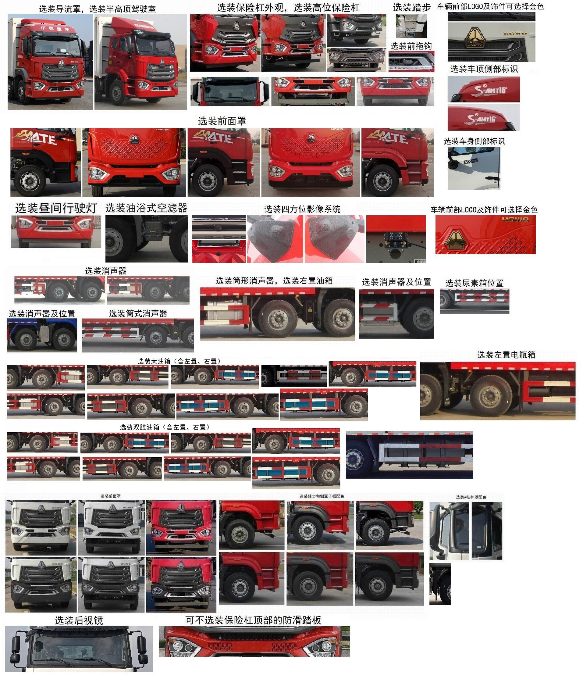 豪沃牌ZZ5317XYKV466JF1翼開啟廂式車公告圖片