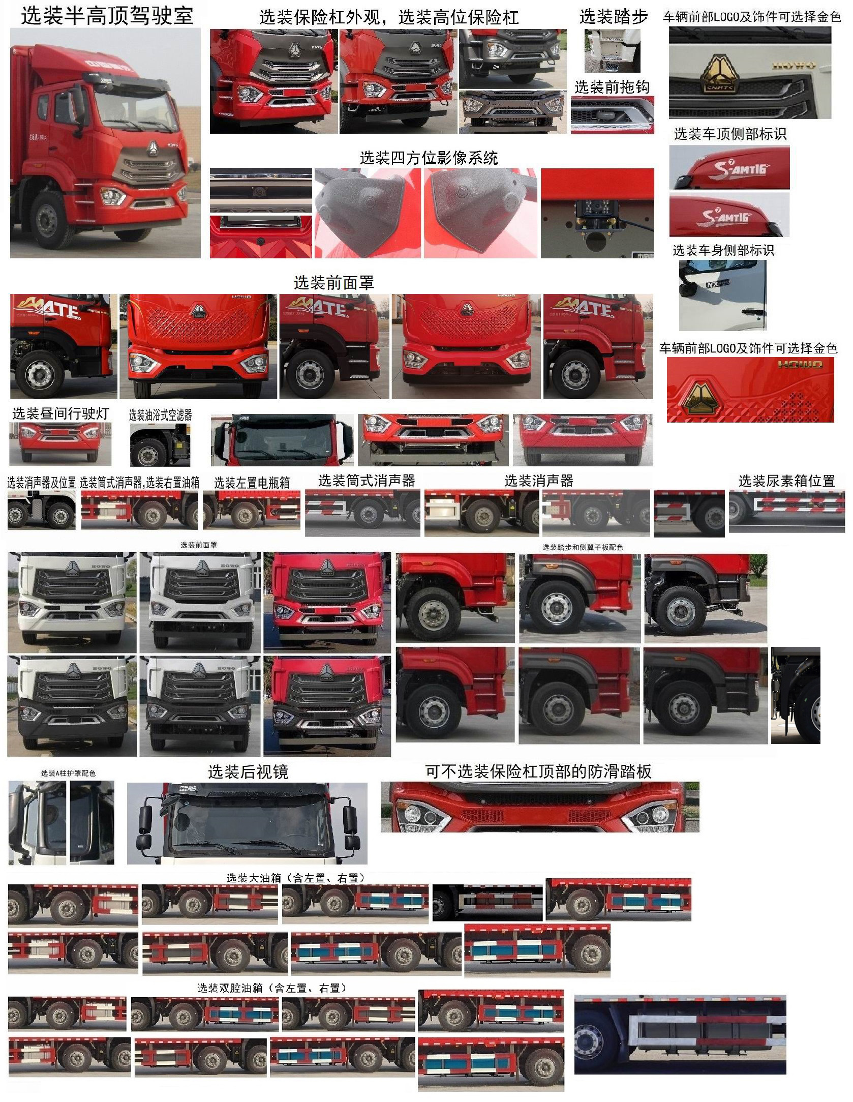 豪沃牌ZZ5317CCQV466JF1畜禽運輸車公告圖片