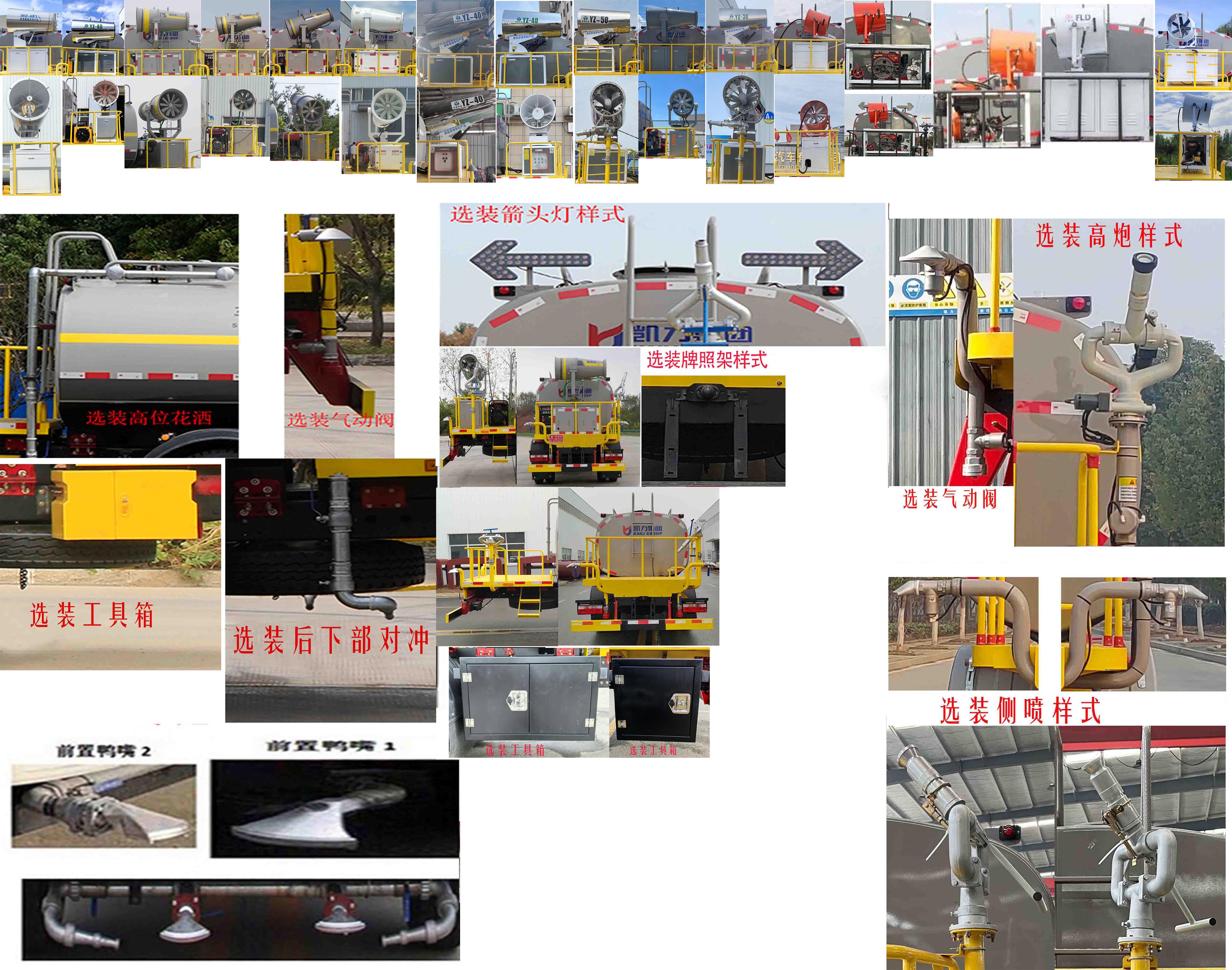 凱力風(fēng)牌KLF5122GPSE6綠化噴灑車公告圖片