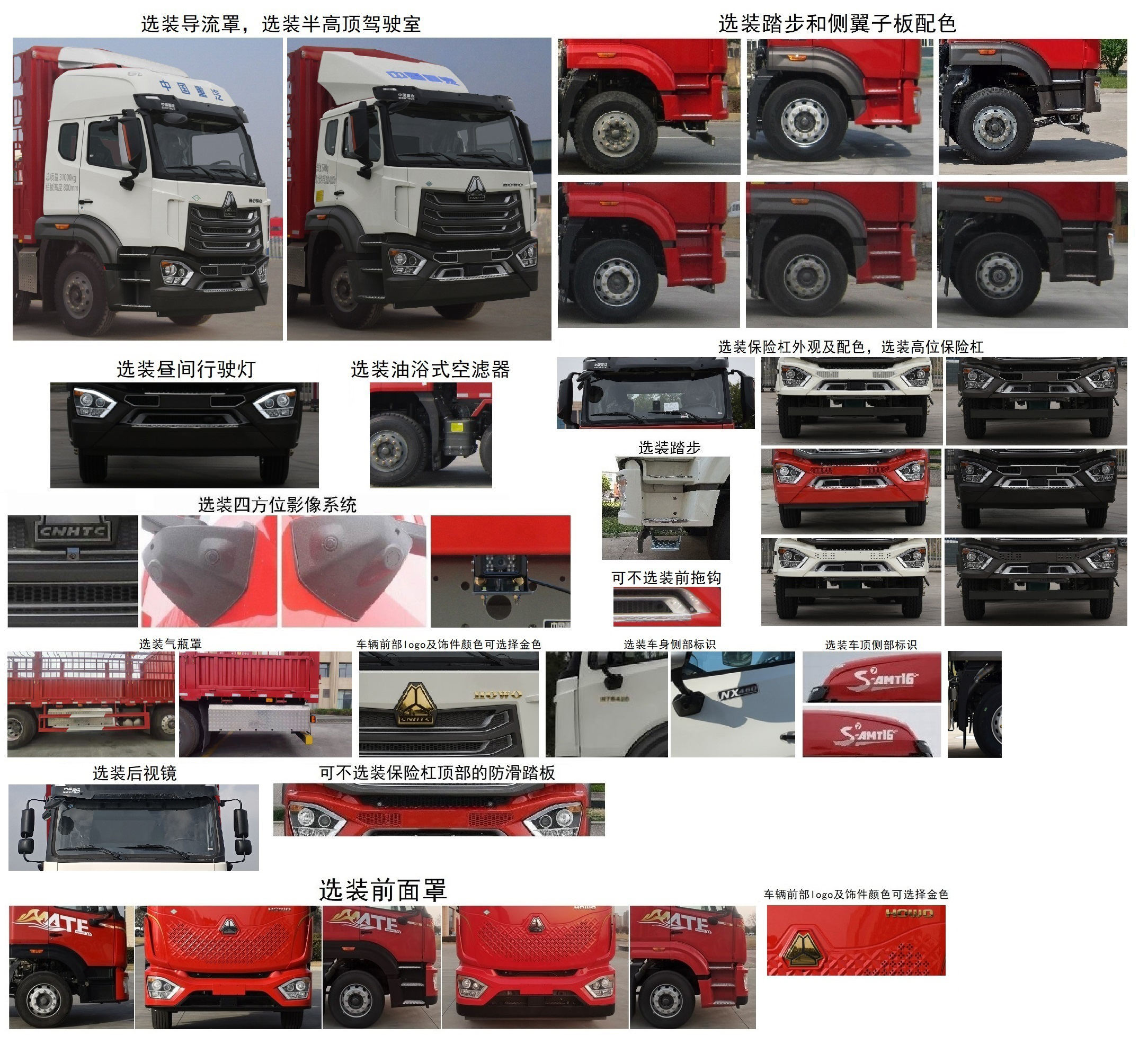 豪沃牌ZZ5317CCYV466JF1C倉柵式運(yùn)輸車公告圖片