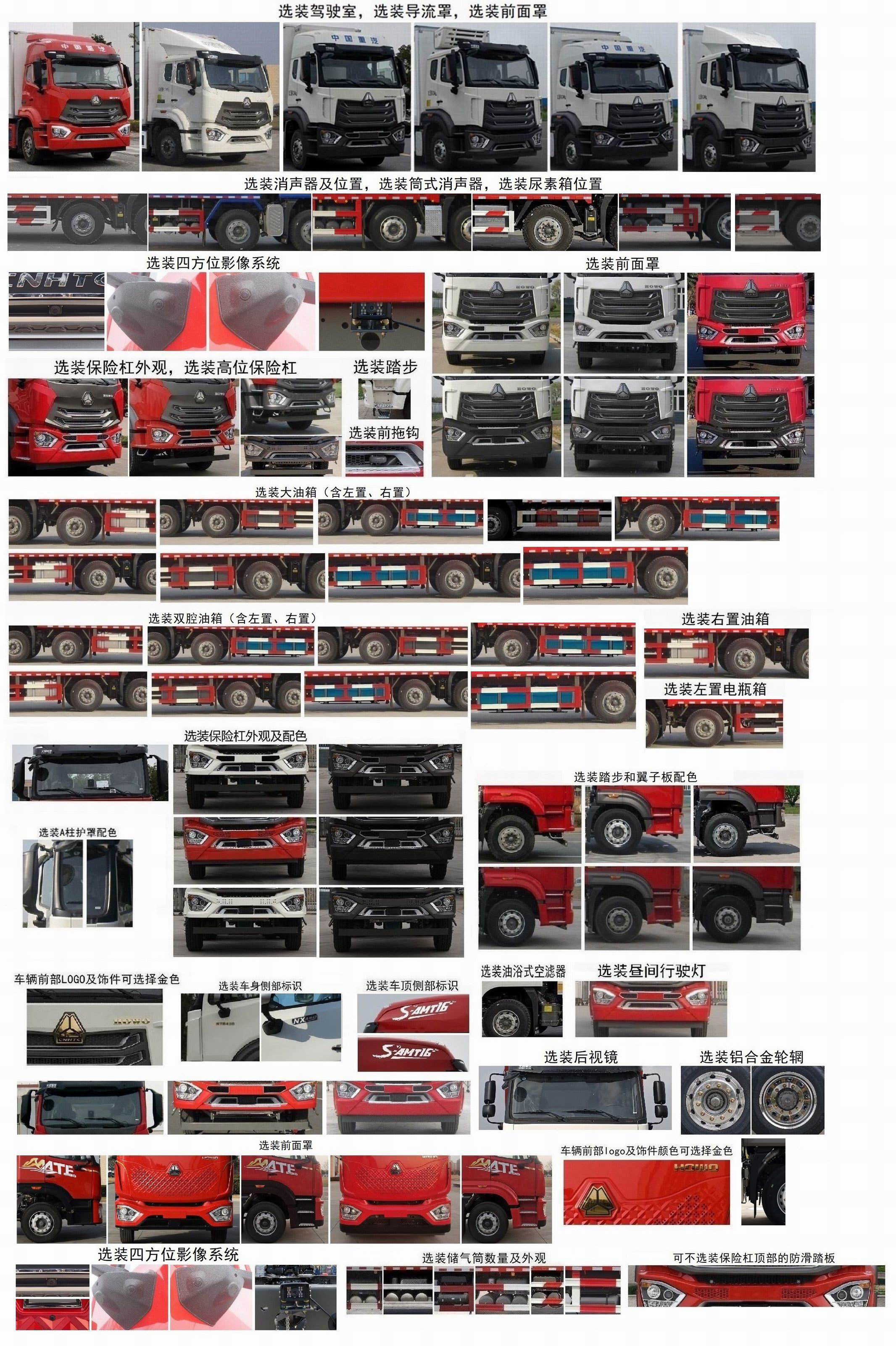 豪沃牌ZZ5257XLCN48CJF1冷藏車公告圖片