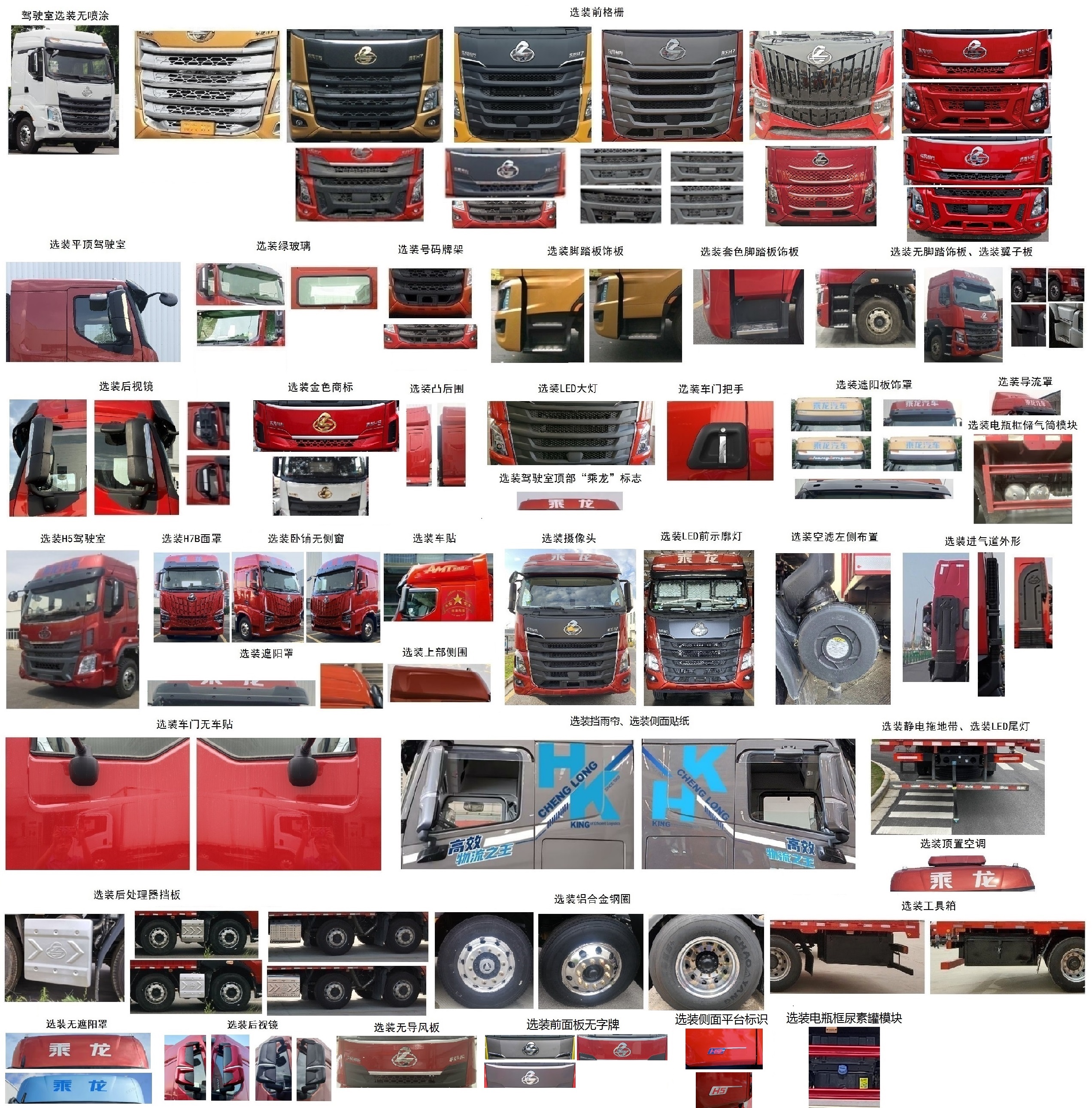 乘龍牌LZ5310TPBH7FC1平板運輸車公告圖片