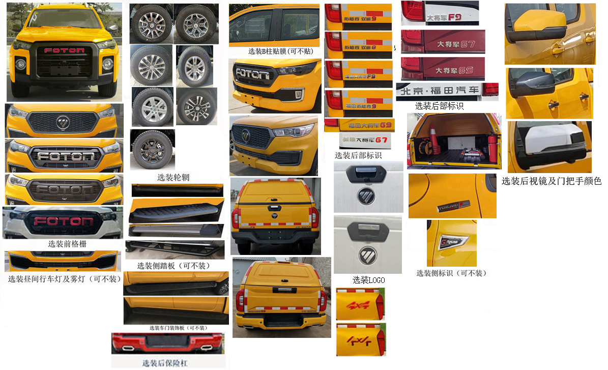 福田牌BJ5037XGC-4A工程車公告圖片