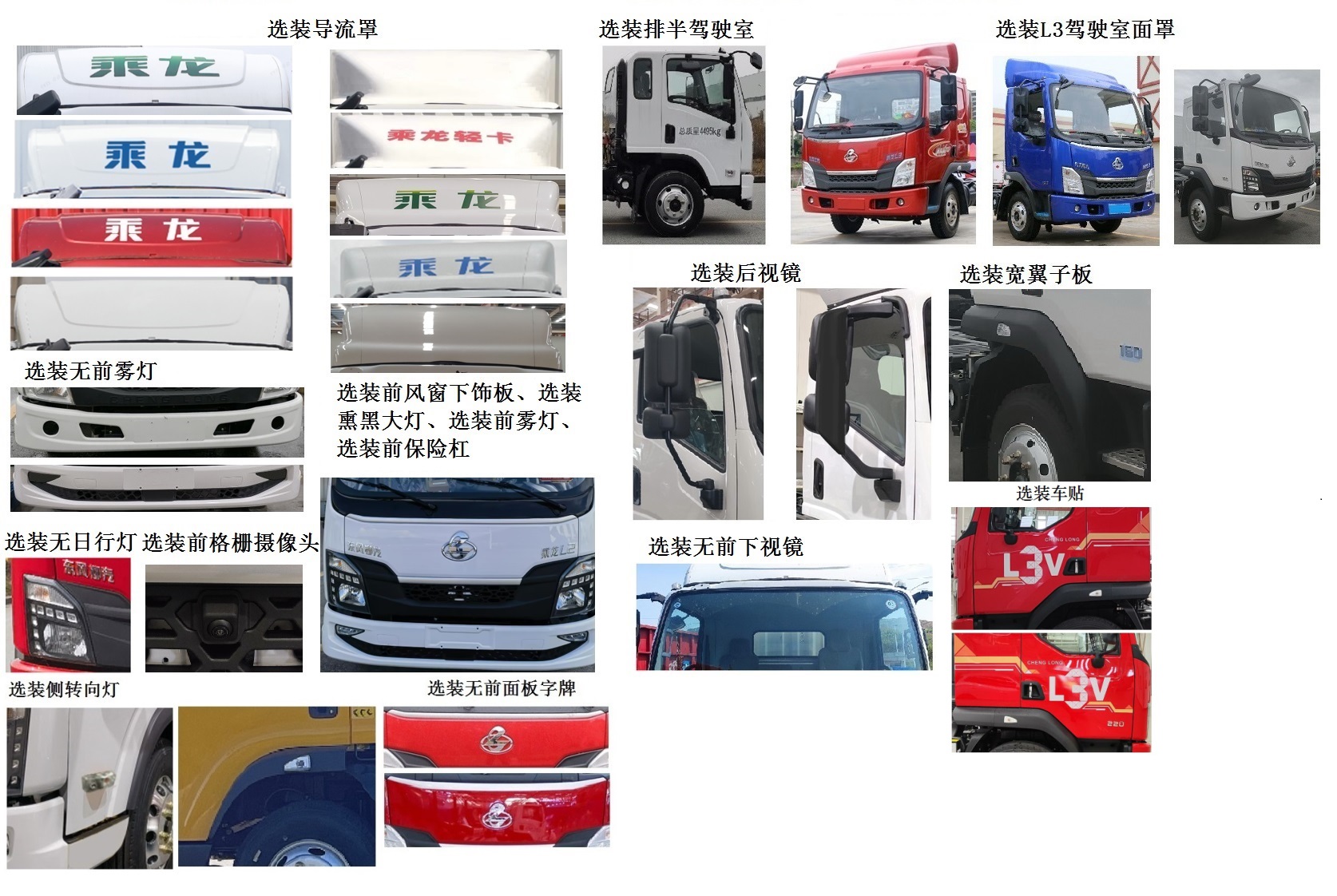 乘龍牌LZ5041CCYL2AC1倉(cāng)柵式運(yùn)輸車公告圖片