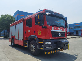 捷达消防牌SJD5180GXFAP50/SDA压缩空气泡沫消防车