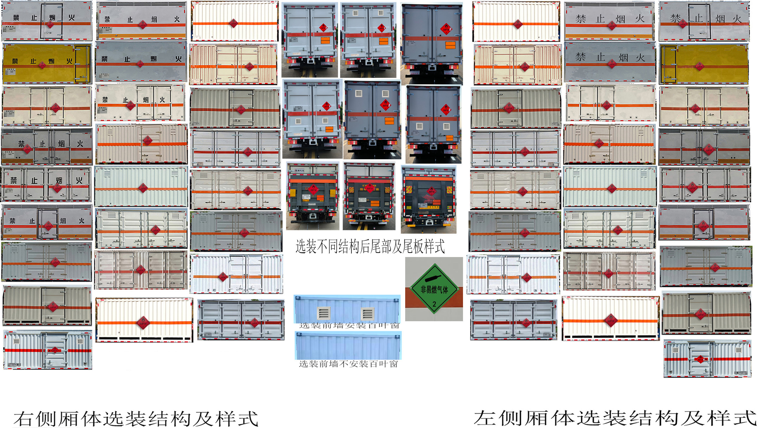 易燃气体厢式运输车图片