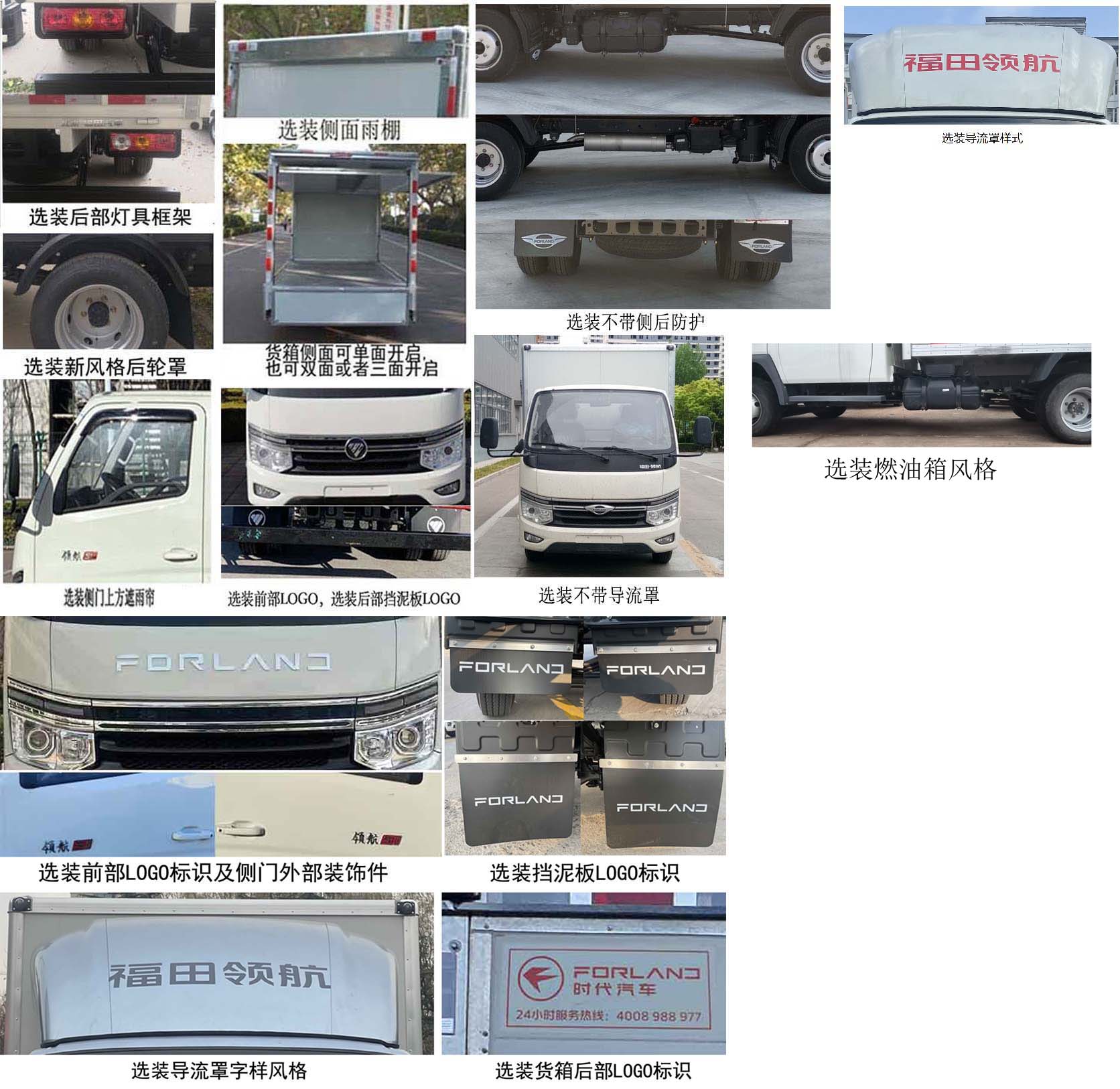 福田牌BJ5035XYK5JV7-12翼开启厢式车公告图片