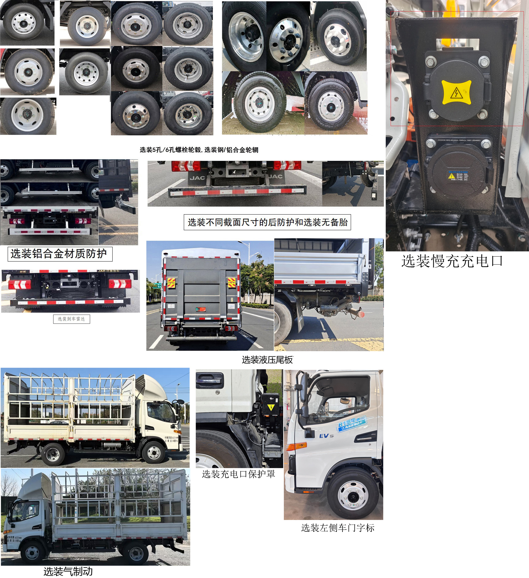 江淮牌HFC5042CCYEV10纯电动仓栅式运输车公告图片