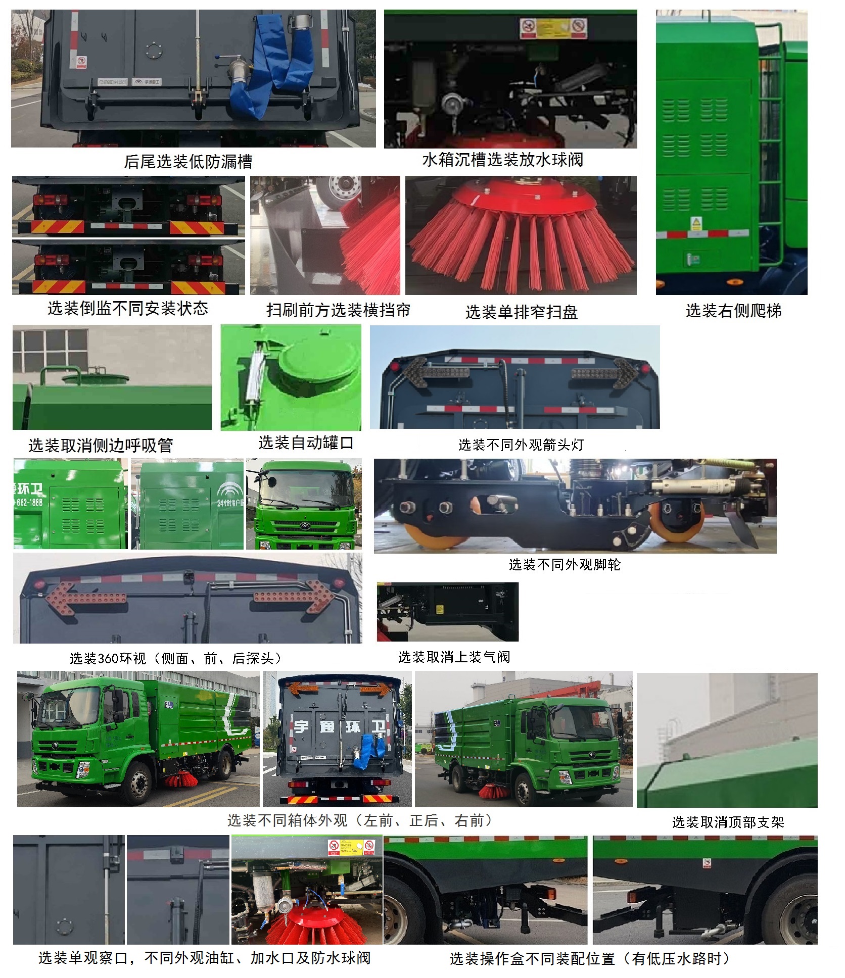 宇通牌YTZ5188TXSD1BEV纯电动洗扫车公告图片