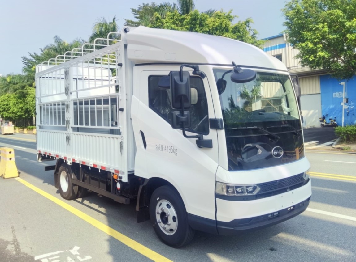 比亞迪牌BYD5040CCYHEV41插電式增程混合動力倉柵式運輸車公告圖片