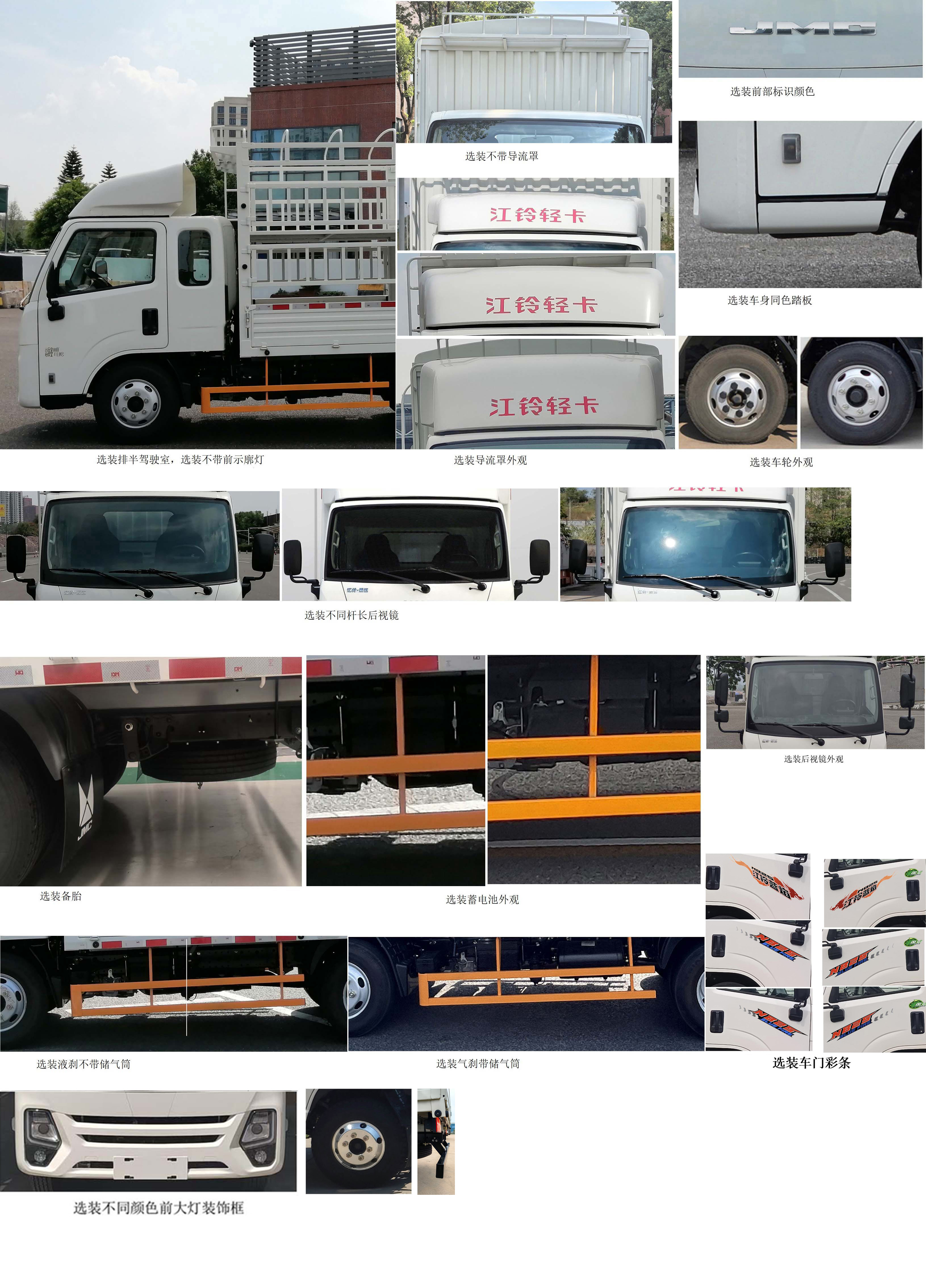 江鈴牌JX5041CCYTCN26倉柵式運(yùn)輸車公告圖片