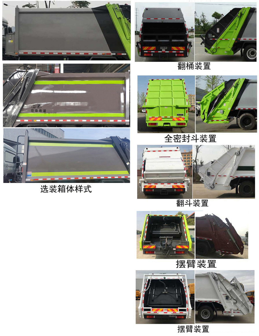 中佳华悦牌ZHN5180ZYSDF6压缩式垃圾车公告图片
