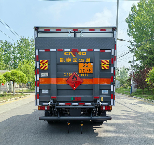 驼马牌JLC5046XRQLD易燃气体厢式运输车公告图片