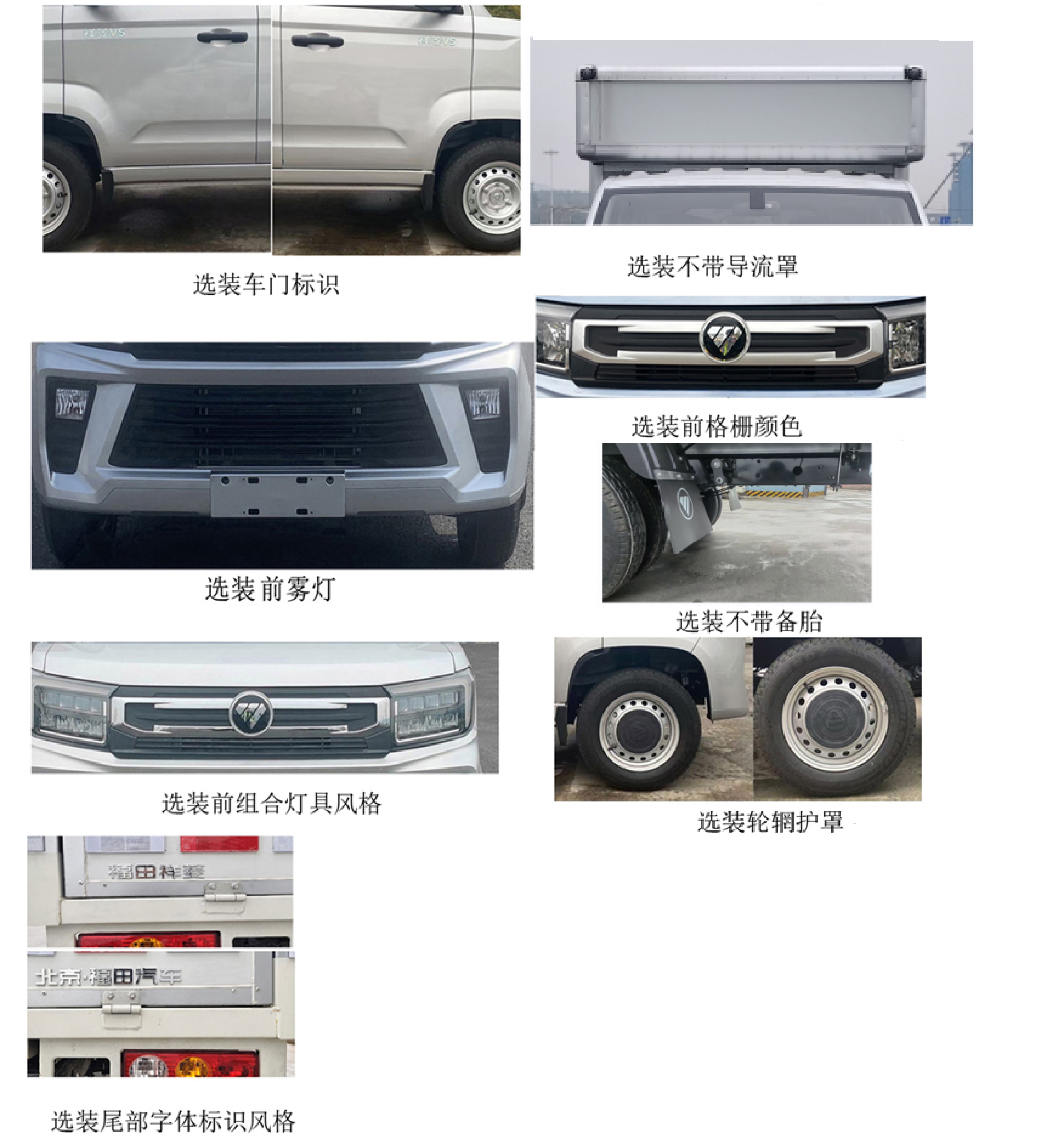福田牌BJ5030XYK4AV7-81翼開啟廂式貨車公告圖片