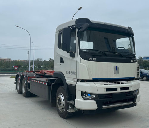 圣洲牌LVZ5257ZXXDNBEV纯电动车厢可卸式垃圾车