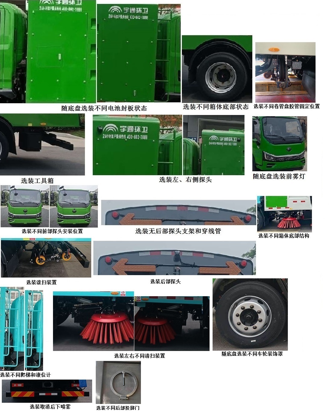 宇通牌YTZ5122TSLD1BEV纯电动扫路车公告图片