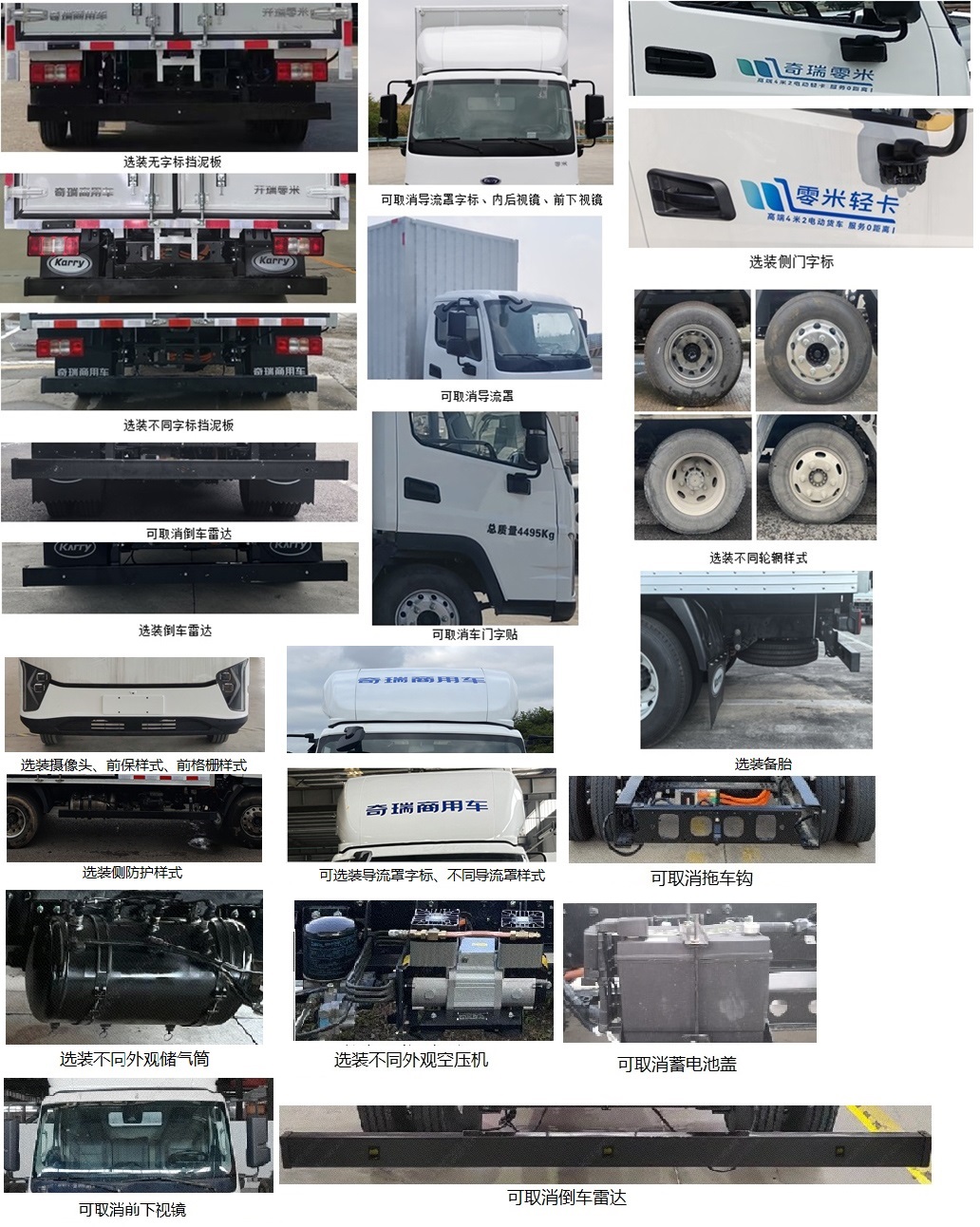 開瑞牌SQR5041XXYBEVH751純電動廂式貨車公告圖片