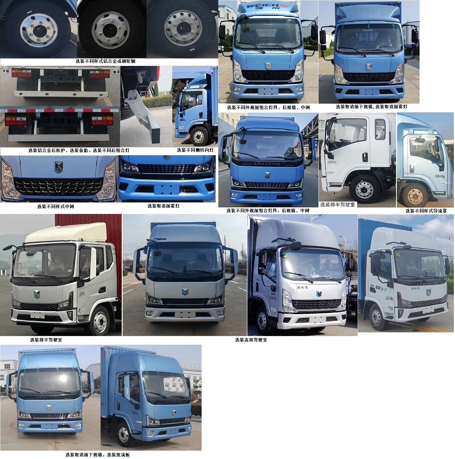 藍擎牌YTQ5043XXYMKPHEV341-LQ插電式混合動力廂式貨車公告圖片