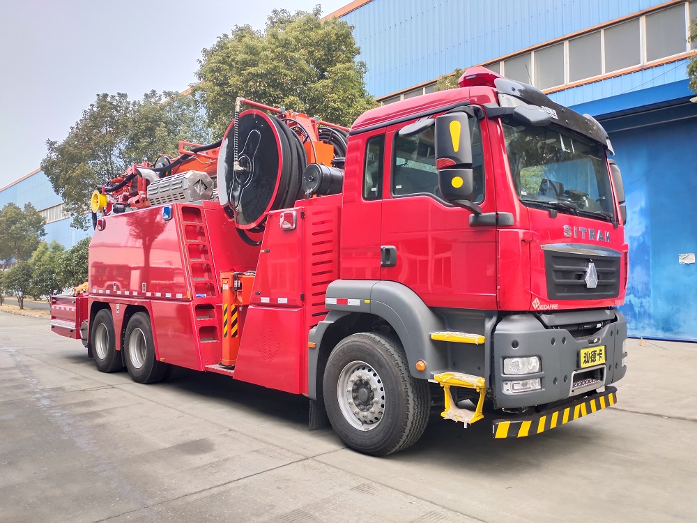 捷达消防牌SJD5300TXFBP400/YDSDA泵浦消防车公告图片
