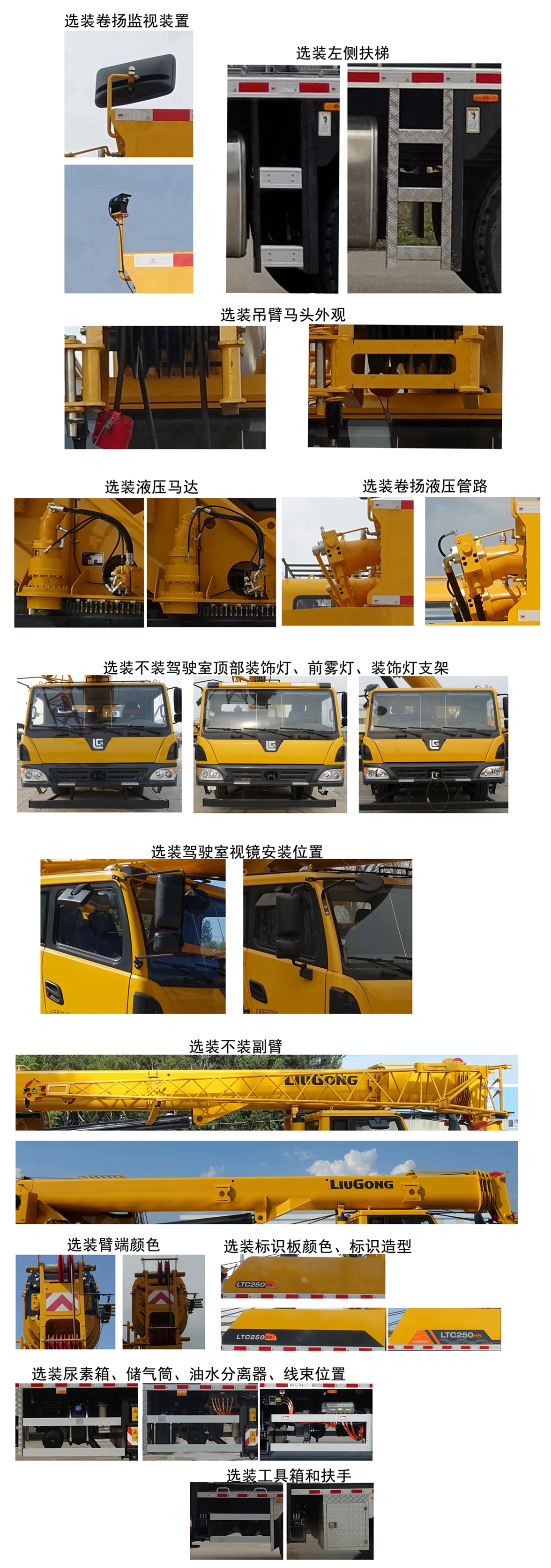 柳工牌CLG5326JQZ25汽车起重机公告图片
