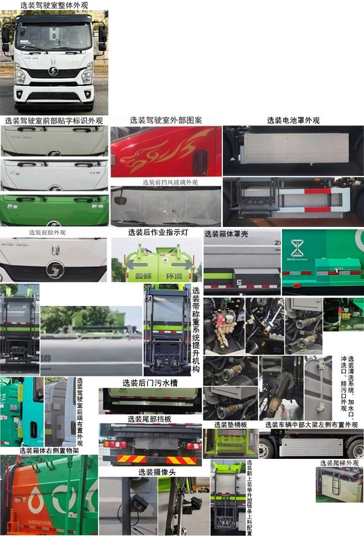 中联牌ZBH5120TCASXBEV纯电动餐厨垃圾车公告图片