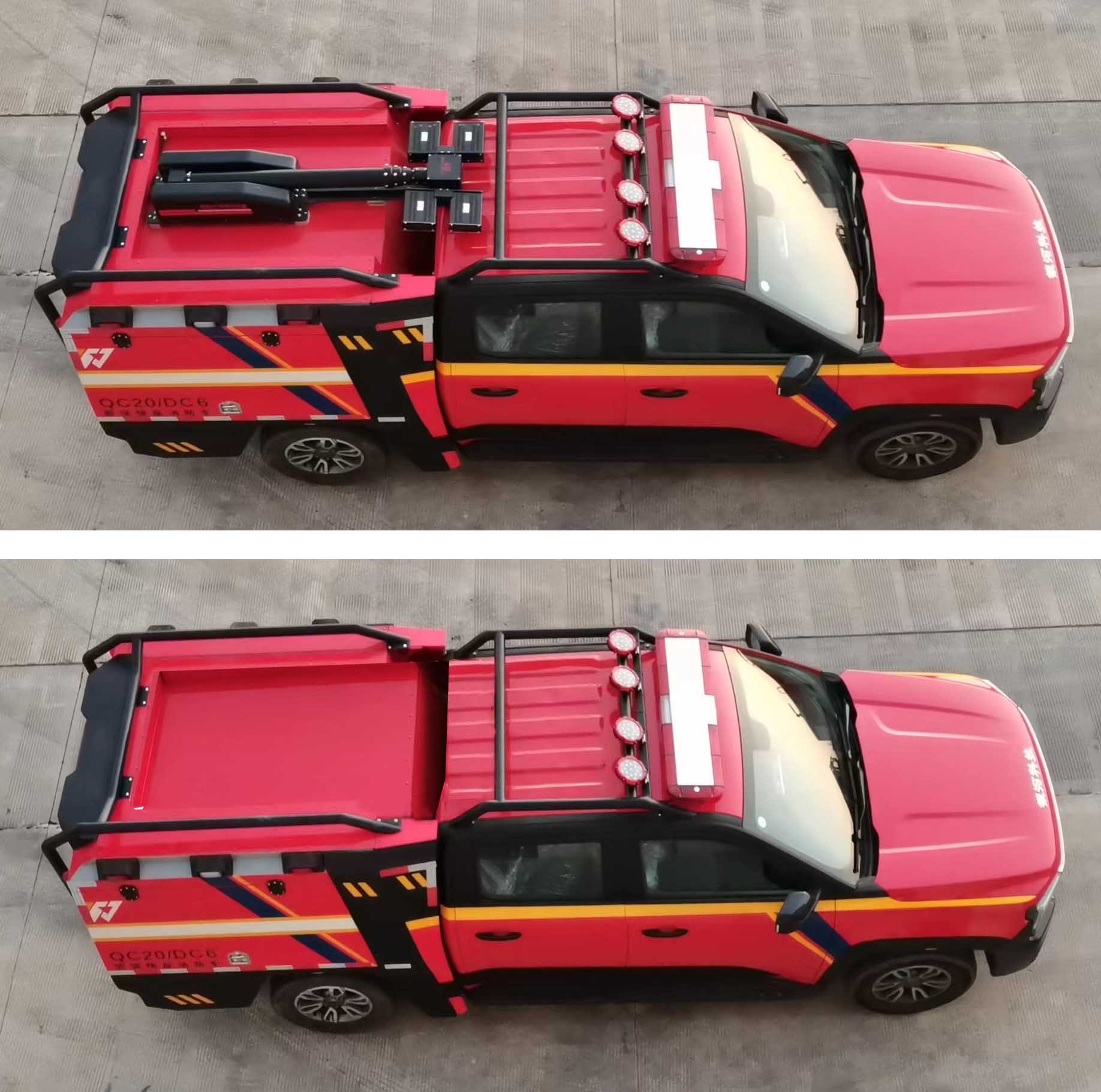 银河牌BX5030TXFQC20/DC6器材消防车公告图片