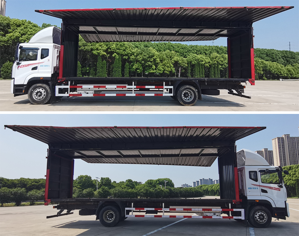 华神牌DFD5180XYKLBEV1换电式纯电动翼开启厢式车公告图片