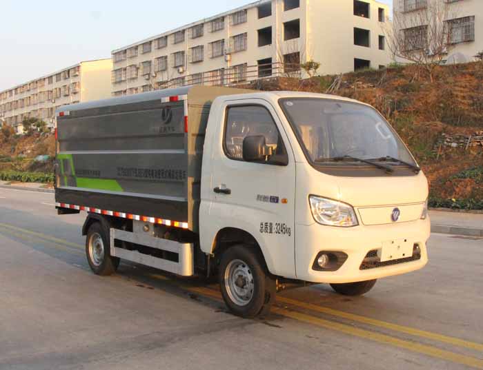 纵昂牌CLT5030XTYBJBEV纯电动密闭式桶装垃圾车