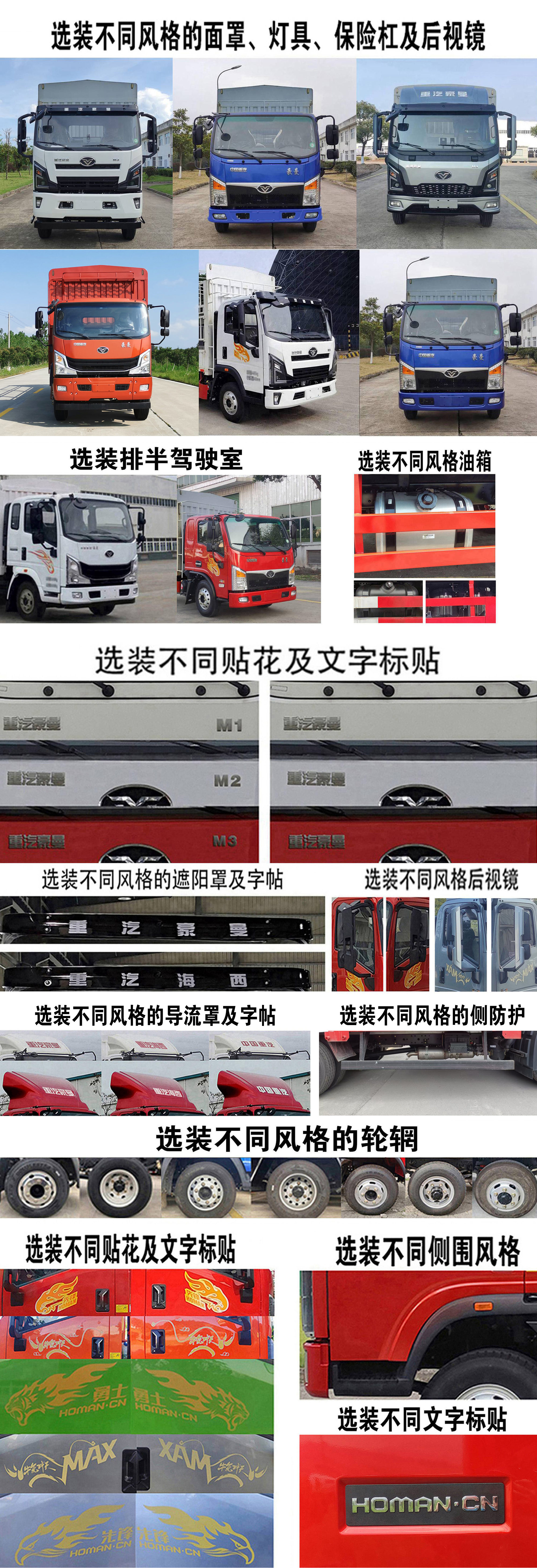 豪曼牌ZZ5048CCYG17FBD倉柵式運(yùn)輸車公告圖片