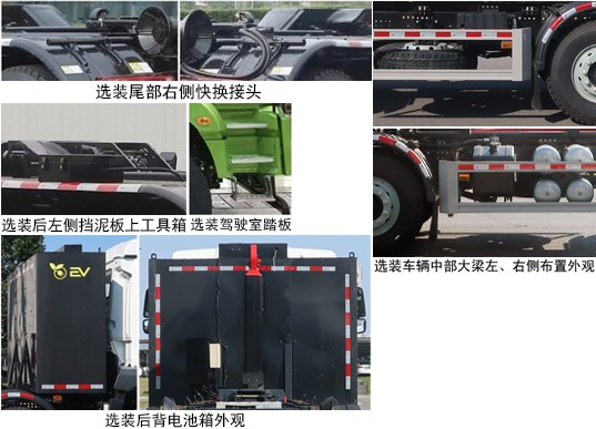 中联牌ZBH5310ZXXSXBEV纯电动车厢可卸式垃圾车公告图片