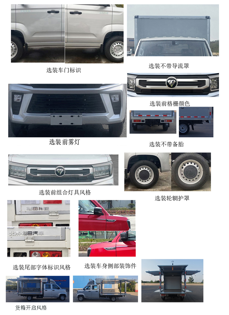 福田牌BJ5030XYK5AV7-85翼开启厢式货车公告图片