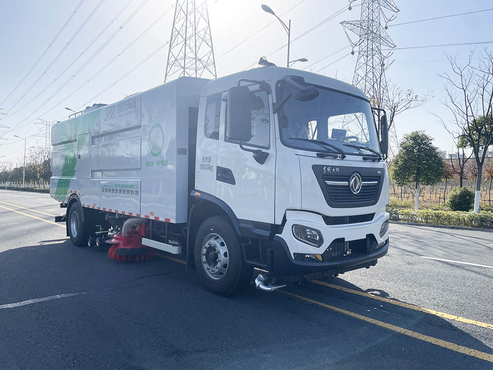 乐洁牌JLL5185TXSDFBEV纯电动洗扫车图片