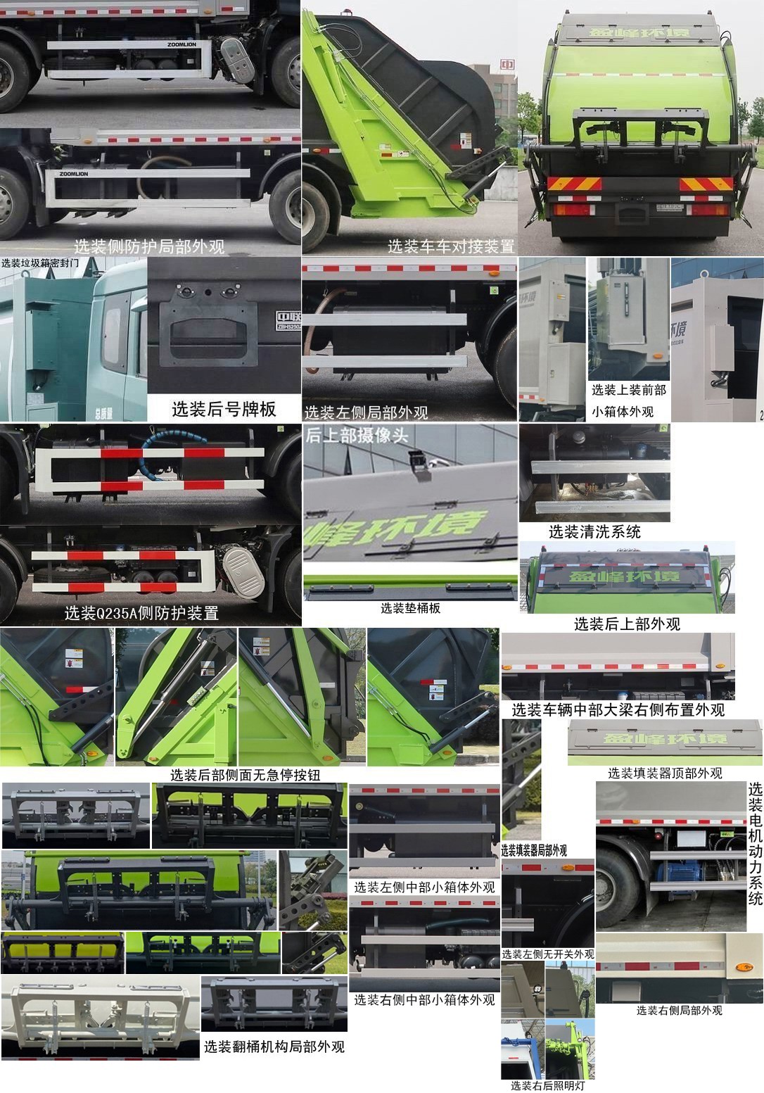 中联牌ZBH5250ZYSDFE6压缩式垃圾车公告图片