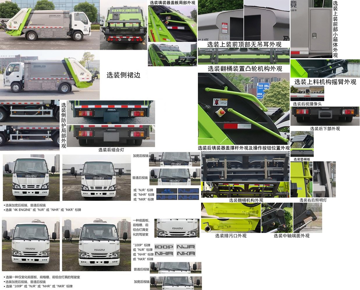 中联牌ZBH5070ZYSQLE6压缩式垃圾车公告图片