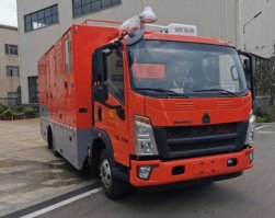 大流量排水抢险车