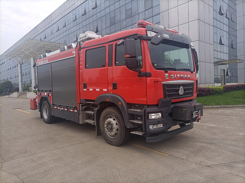 中联牌ZLF5150TXFHJ80化学救援消防车公告图片
