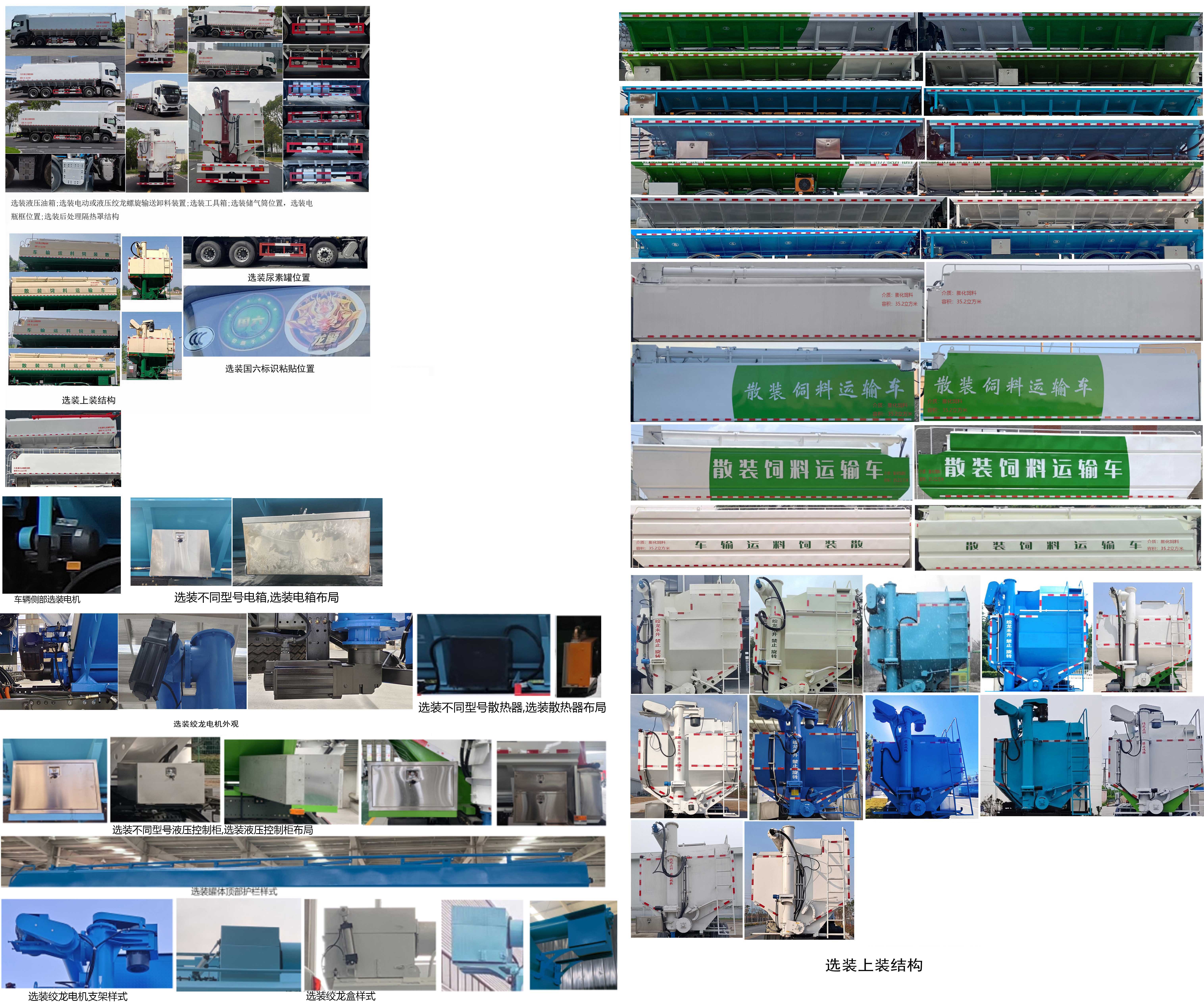 东风牌DFH5310ZSLAX7散装饲料运输车公告图片