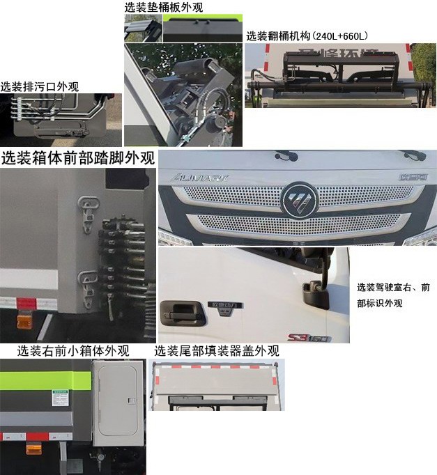 中联牌ZBH5087ZYSBJE6压缩式垃圾车公告图片