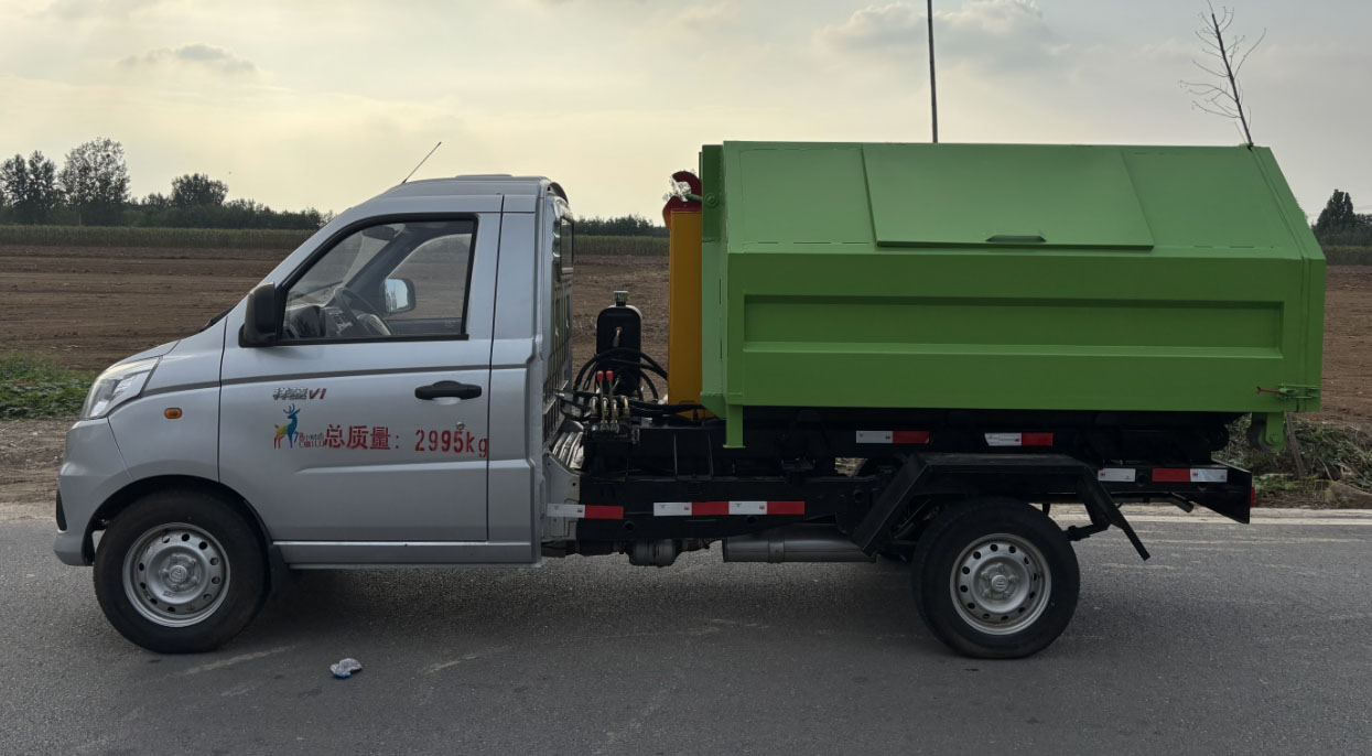 祥农达牌SGW5033ZXXBJ6车厢可卸式垃圾车公告图片