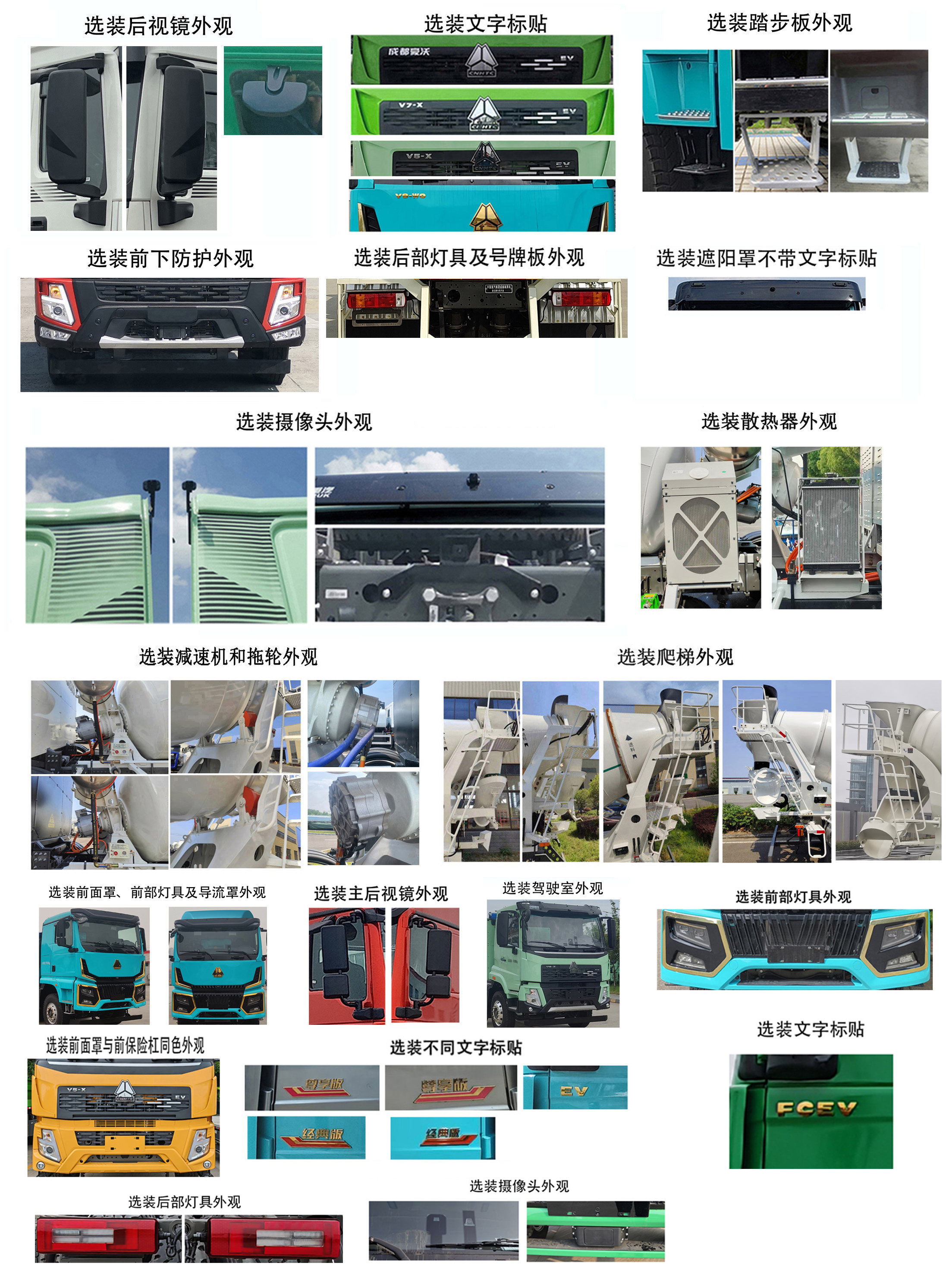 豪沃牌ZZ5312GJBV3567Z1FCEV燃料电池混凝土搅拌运输车公告图片