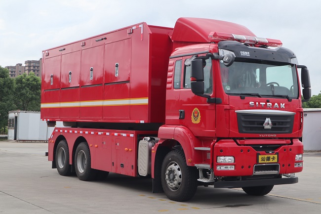 ZK5249TXFZX100/D61型自装卸式消防车图片