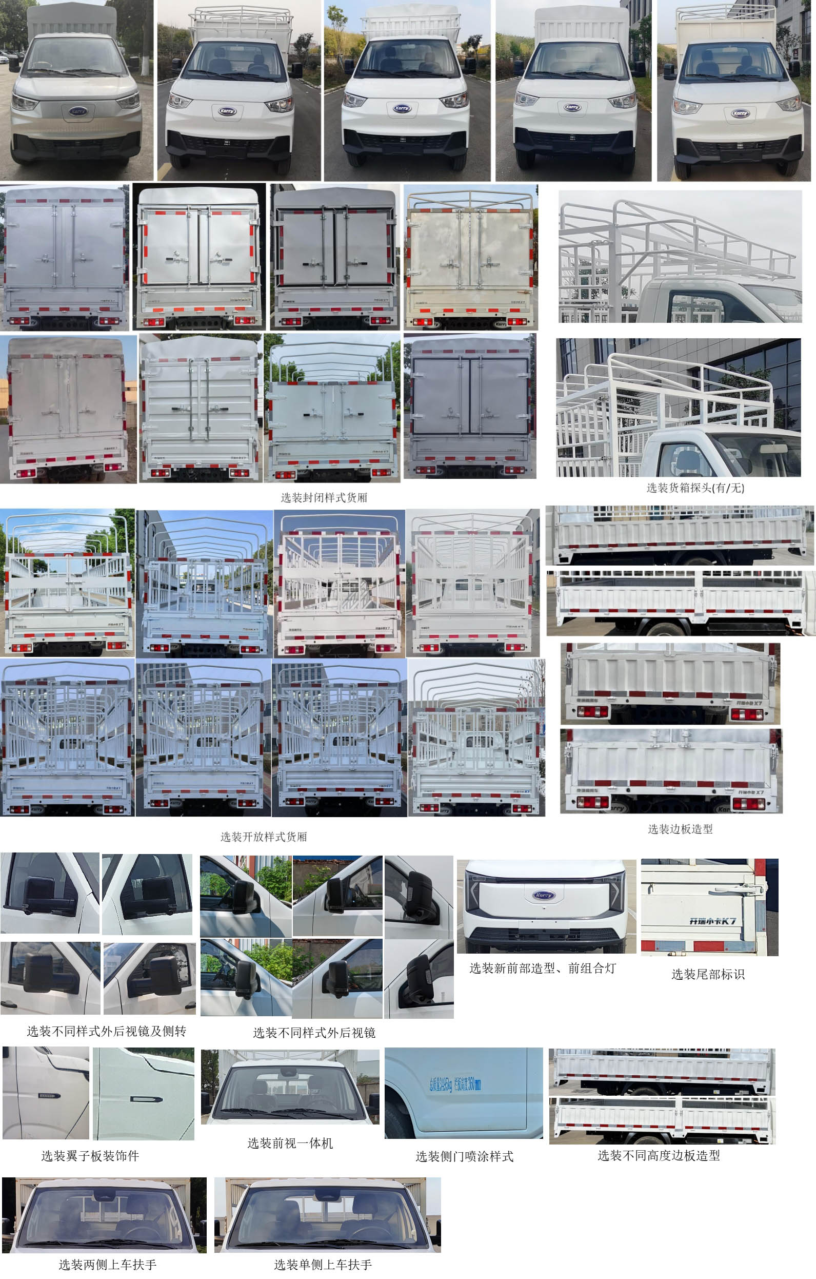 開瑞牌SQR5033CCYBEVH31純電動倉柵式運(yùn)輸車公告圖片