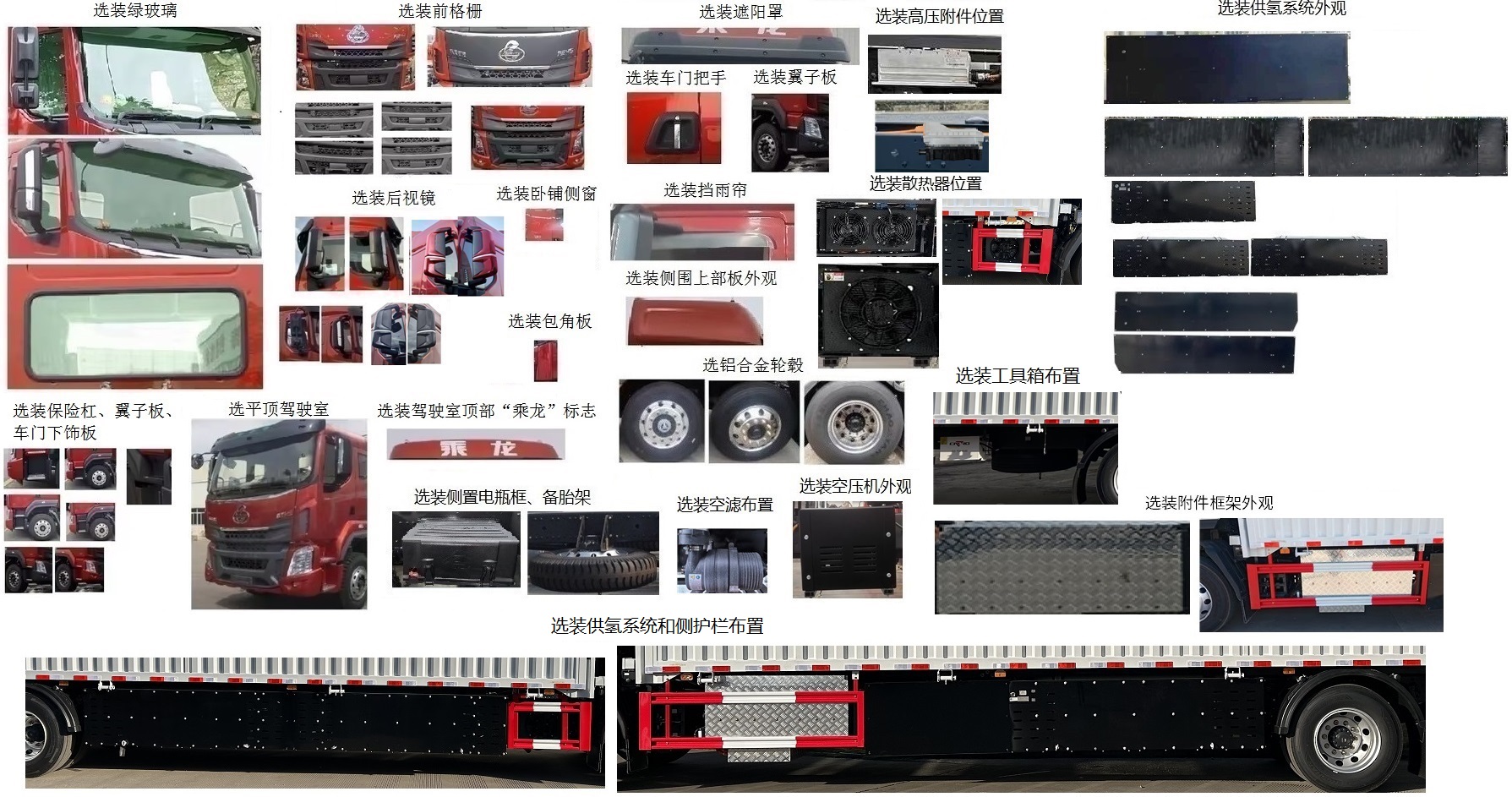帕力安牌XDQ5180XYKFCEV06燃料电池翼开启厢式车公告图片