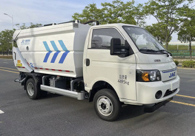 乐洁牌JLL5040ZZZHFBEV纯电动自装卸式垃圾车