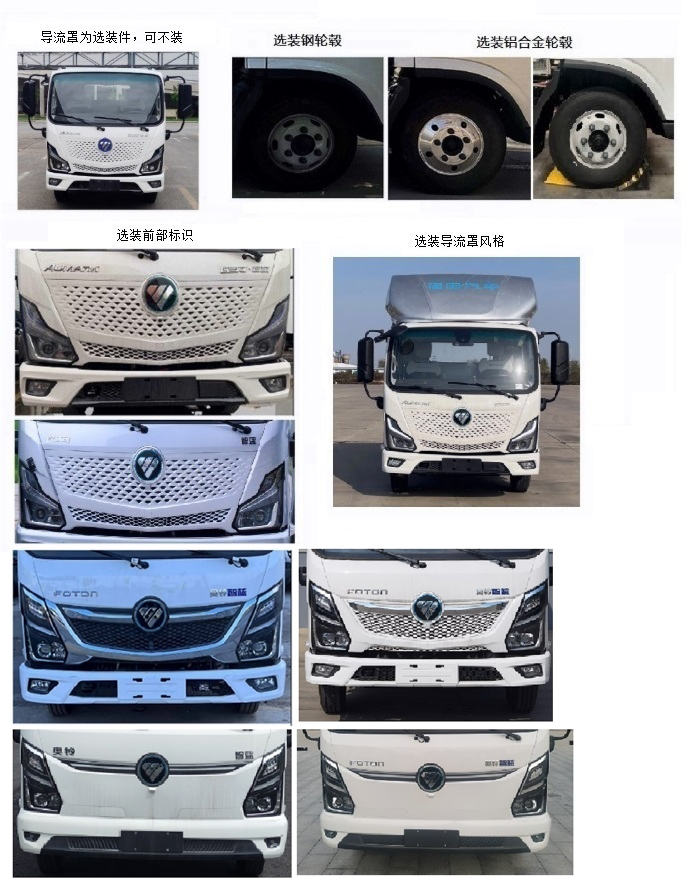 福田牌BJ5088ZKXEV1纯电动车厢可卸式汽车公告图片