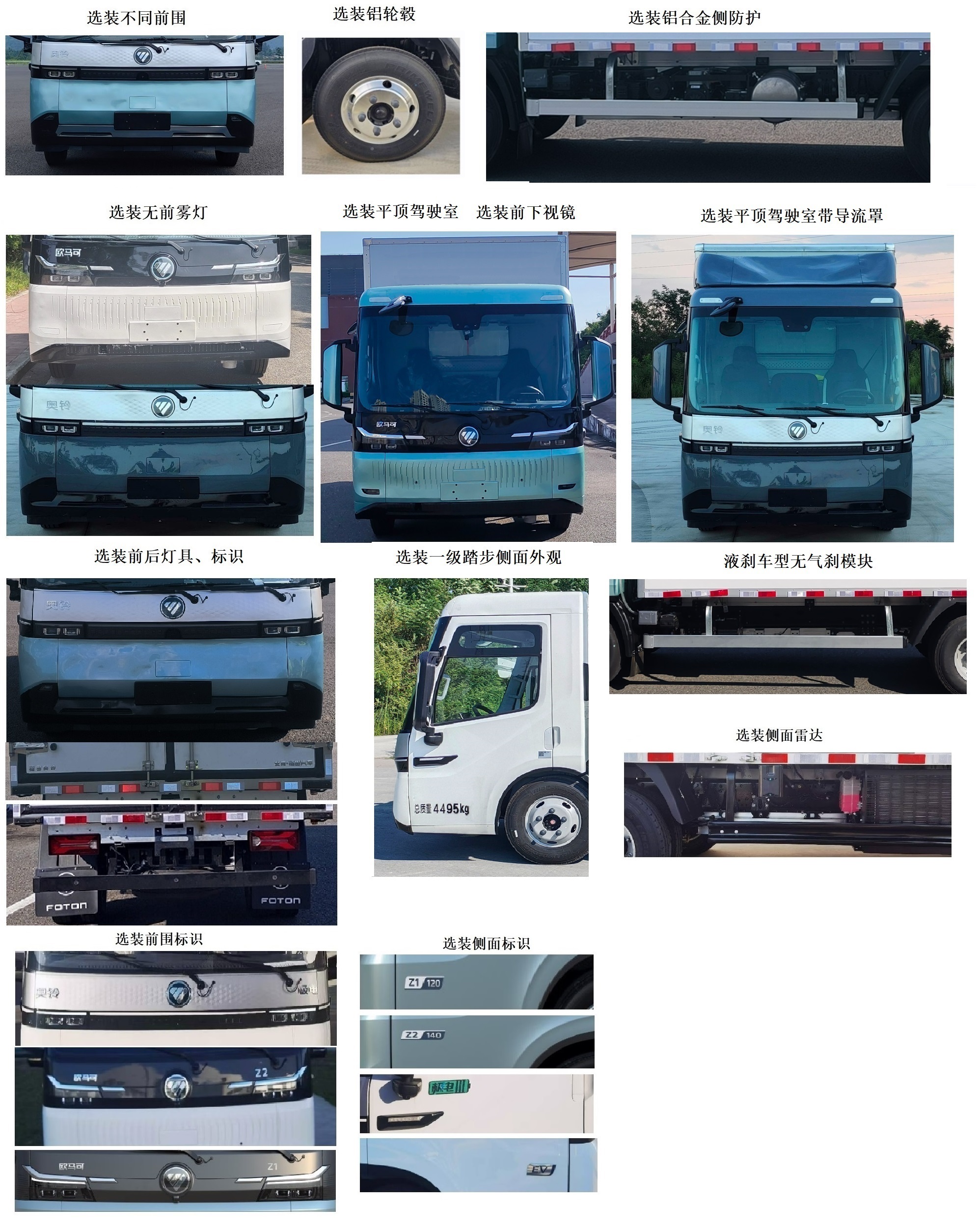 福田牌BJ5049XXYEVB纯电动厢式货车公告图片