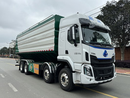 龙牧双星牌LMX5310ZSLLZBEV纯电动散装饲料运输车